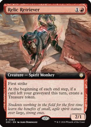 Relic Retriever (Extended Art) (SOC-083) - Commander: Secrets of Strixhaven [Rare]