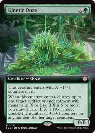 Kinetic Ooze (Extended Art) (SOC-087) - Commander: Secrets of Strixhaven [Rare]