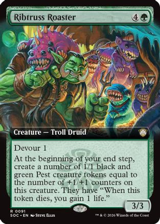 Ribtruss Roaster (Extended Art) (SOC-091) - Commander: Secrets of Strixhaven [Rare]