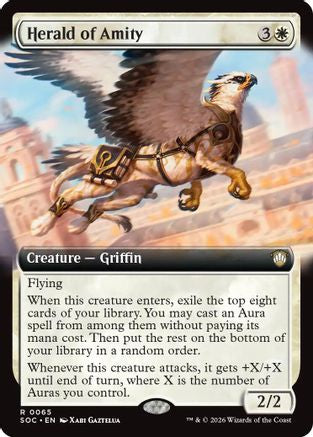Herald of Amity (Extended Art) (SOC-065) - Commander: Secrets of Strixhaven [Rare]