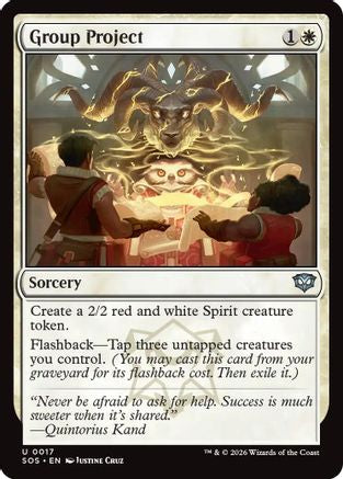 Group Project (SOS-017) - Secrets of Strixhaven Foil [Uncommon]