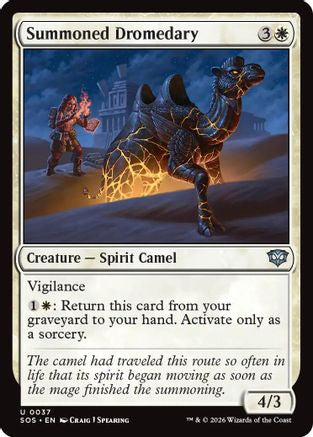 Summoned Dromedary (SOS-037) - Secrets of Strixhaven Foil [Uncommon]