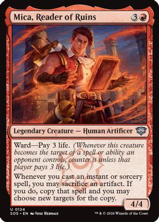 Mica, Reader of Ruins (SOS-124) - Secrets of Strixhaven [Uncommon]