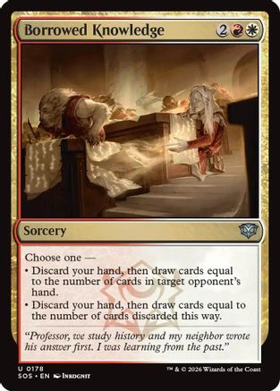 Borrowed Knowledge (SOS-178) - Secrets of Strixhaven Foil [Uncommon]
