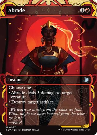 Abrade (SOA-037) - Secrets of Strixhaven: Mystical Archive [Uncommon]