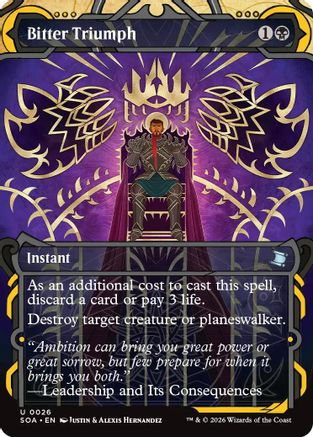 Bitter Triumph (SOA-026) - Secrets of Strixhaven: Mystical Archive [Uncommon]