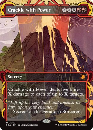 Crackle with Power (SOA-042) - Secrets of Strixhaven: Mystical Archive Foil [Mythic]
