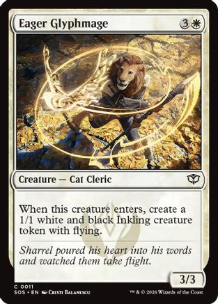 Eager Glyphmage (SOS-011) - Secrets of Strixhaven [Common]