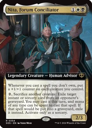 Nita, Forum Conciliator (Extended Art) (SOS-354) - Secrets of Strixhaven Foil [Rare]