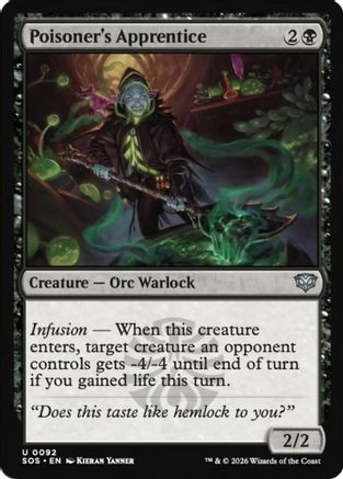 Poisoner's Apprentice (SOS-092) - Secrets of Strixhaven [Uncommon]