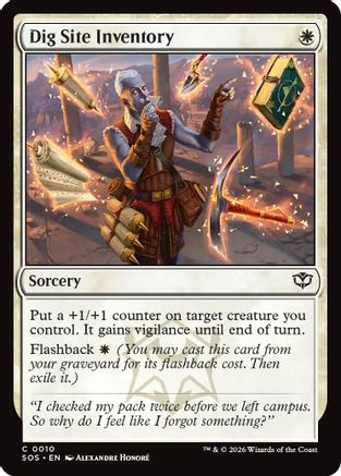 Dig Site Inventory (SOS-010) - Secrets of Strixhaven [Common]