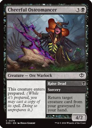 Cheerful Osteomancer (SOS-076) - Secrets of Strixhaven Foil [Common]
