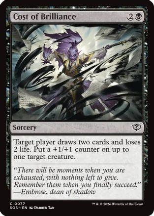 Cost of Brilliance (SOS-077) - Secrets of Strixhaven [Common]