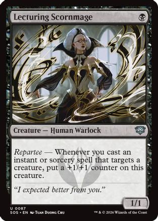 Lecturing Scornmage (SOS-087) - Secrets of Strixhaven [Uncommon]