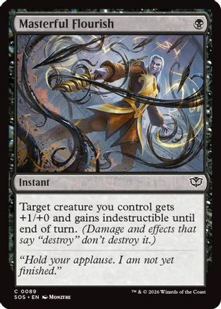 Masterful Flourish (SOS-089) - Secrets of Strixhaven Foil [Common]