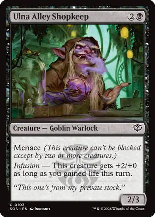 Ulna Alley Shopkeep (SOS-103) - Secrets of Strixhaven Foil [Common]