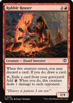 Rubble Rouser (SOS-128) - Secrets of Strixhaven [Common]