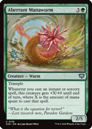 Aberrant Manawurm (SOS-138) - Secrets of Strixhaven [Uncommon]