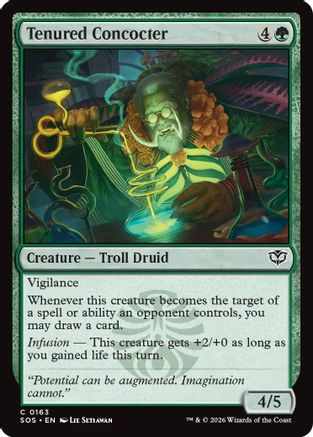 Tenured Concocter (SOS-163) - Secrets of Strixhaven Foil [Common]