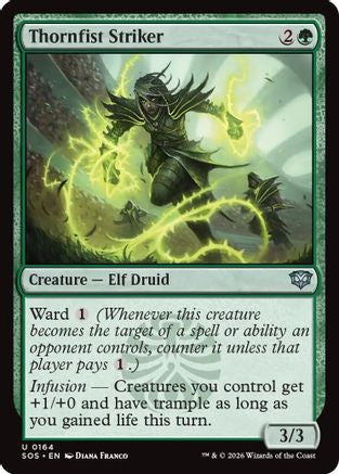 Thornfist Striker (SOS-164) - Secrets of Strixhaven Foil [Uncommon]