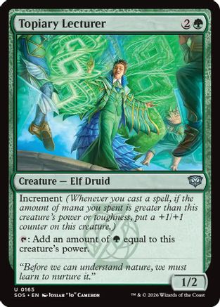 Topiary Lecturer (SOS-165) - Secrets of Strixhaven [Uncommon]