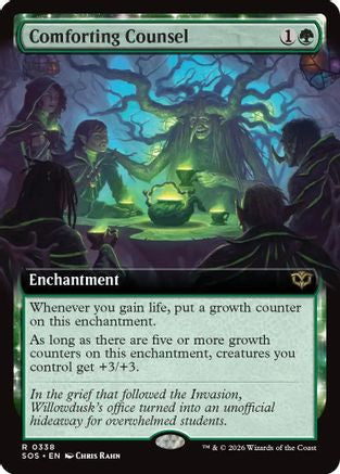 Comforting Counsel (Extended Art) (SOS-338) - Secrets of Strixhaven [Rare]