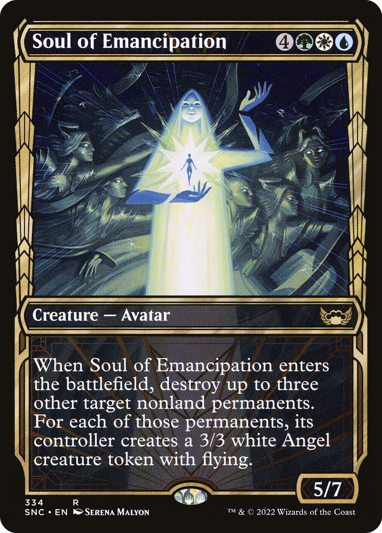 Soul of Emancipation (SNC-334) - Streets of New Capenna: (Showcase) Foil [Rare]