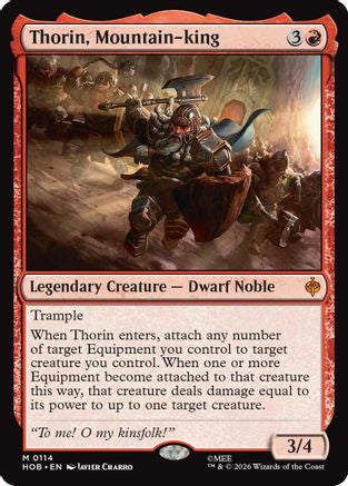 Thorin, Mountain-king (HOB-114) - The Hobbit [Mythic]