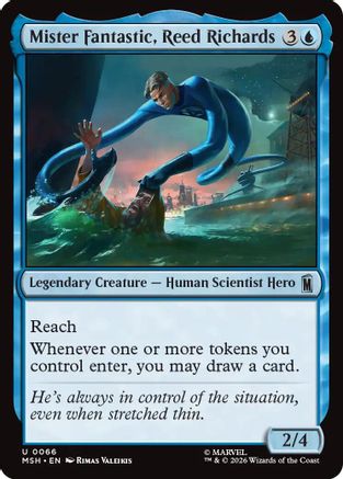 Mister Fantastic, Reed Richards (MSH-066) - Marvel Super Heroes Foil [Uncommon]