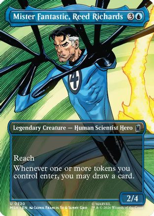 Mister Fantastic, Reed Richards (Borderless) (MSH-320) - Marvel Super Heroes [Uncommon]