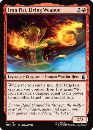 Iron Fist, Living Weapon (MSH-138) - Marvel Super Heroes [Uncommon]