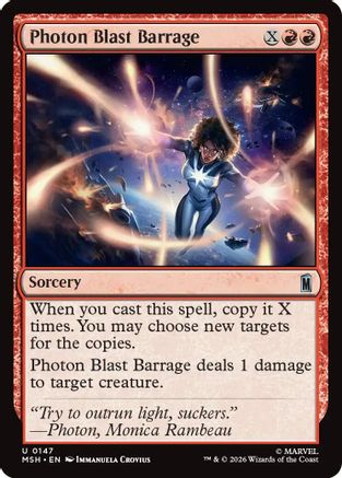 Photon Blast Barrage (MSH-147) - Marvel Super Heroes [Uncommon]