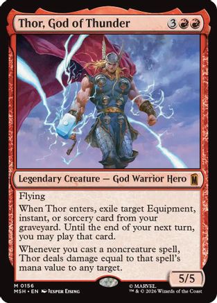 Thor, God of Thunder (MSH-156) - Marvel Super Heroes [Mythic]