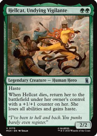 Hellcat, Undying Vigilante (MSH-170) - Marvel Super Heroes [Uncommon]