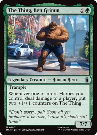 The Thing, Ben Grimm (MSH-190) - Marvel Super Heroes [Uncommon]