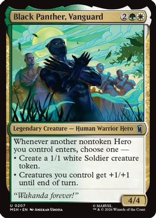 Black Panther, Vanguard (MSH-207) - Marvel Super Heroes [Uncommon]