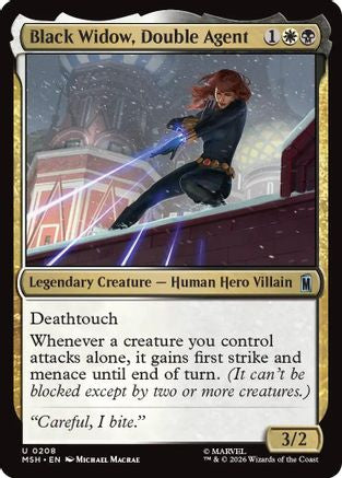 Black Widow, Double Agent (MSH-208) - Marvel Super Heroes [Uncommon]