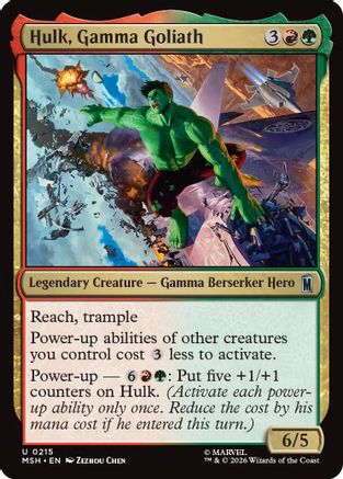 Hulk, Gamma Goliath (MSH-215) - Marvel Super Heroes [Uncommon]