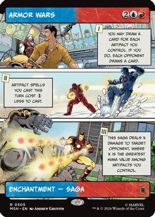Armor Wars (Borderless) (MSH-305) - Marvel Super Heroes [Rare]