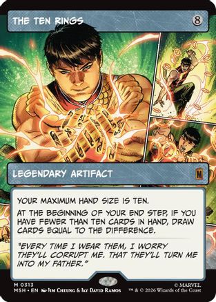 The Ten Rings (Borderless) (MSH-313) - Marvel Super Heroes [Mythic]