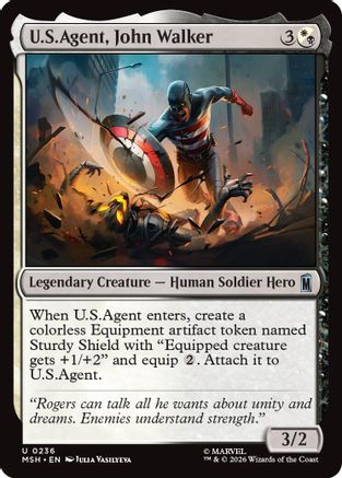 U.S.Agent, John Walker (MSH-236) - Marvel Super Heroes [Uncommon]