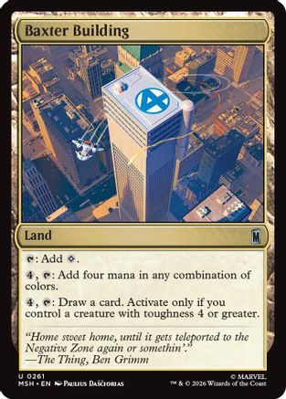 Baxter Building (MSH-261) - Marvel Super Heroes [Uncommon]