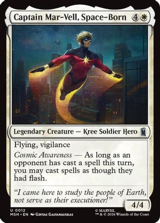 Captain Mar-Vell, Space-Born (MSH-012) - Marvel Super Heroes [Uncommon]