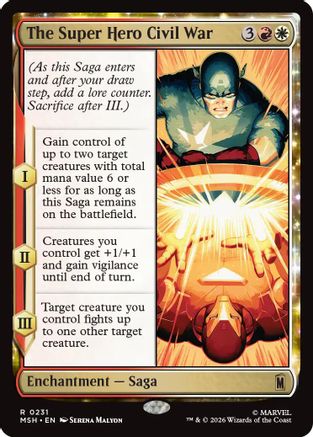The Super Hero Civil War (MSH-231) - Marvel Super Heroes [Rare]