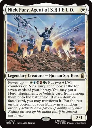 Nick Fury, Agent of S.H.I.E.L.D. (MSH-025) - Marvel Super Heroes [Rare]