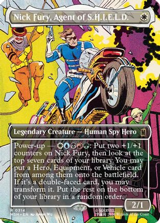 Nick Fury, Agent of S.H.I.E.L.D. (Borderless) (MSH-314) - Marvel Super Heroes [Rare]