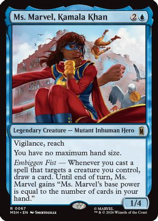 Ms. Marvel, Kamala Khan (MSH-067) - Marvel Super Heroes [Rare]