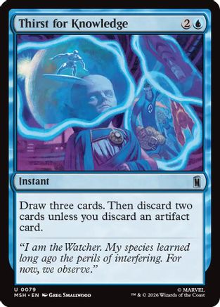 Thirst for Knowledge (MSH-079) - Marvel Super Heroes [Uncommon]