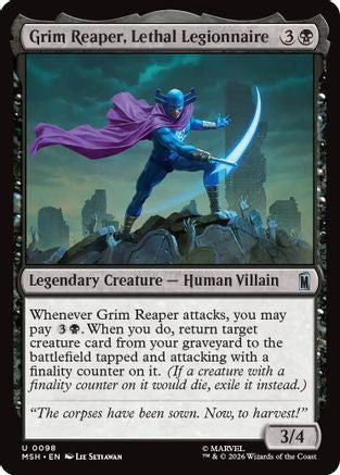 Grim Reaper, Lethal Legionnaire (MSH-098) - Marvel Super Heroes [Uncommon]