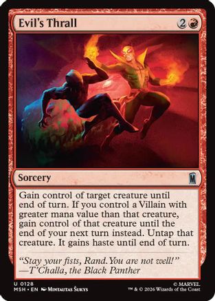 Evil's Thrall (MSH-128) - Marvel Super Heroes [Uncommon]